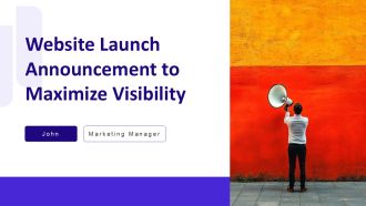Website Launch Announcement To Maximize Visibility PPT Demonstration AT
