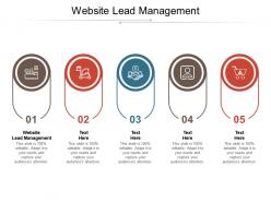 Website lead management ppt powerpoint presentation pictures visual aids cpb