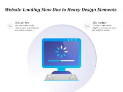 Website loading slow due to heavy design elements