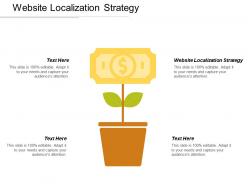 Website localization strategy ppt powerpoint presentation styles infographic template cpb
