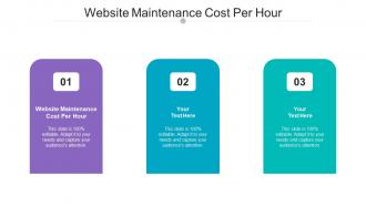 Website Maintenance Cost Per Hour Ppt Powerpoint Presentation Layouts Smartart Cpb