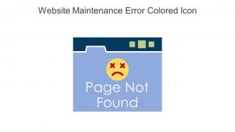 Website Maintenance Error Colored Icon In Powerpoint Pptx Png And Editable Eps Format