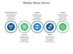 Website market service ppt powerpoint presentation styles cpb