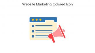 Website Marketing Colored Icon In Powerpoint Pptx Png And Editable Eps Format
