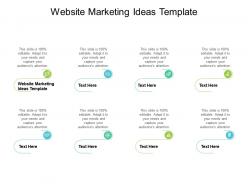 Website marketing ideas template ppt powerpoint presentation model visuals cpb
