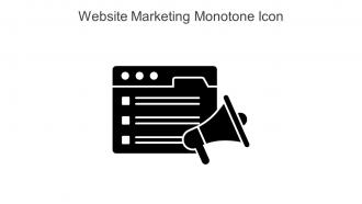 Website Marketing Monotone Icon In Powerpoint Pptx Png And Editable Eps Format