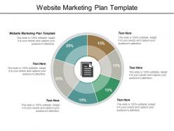 Website marketing plan template ppt powerpoint presentation model icons cpb