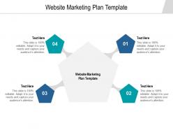 Website marketing plan template ppt powerpoint presentation show graphics tutorials cpb