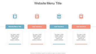 Website Menu Title In Powerpoint And Google Slides Cpb