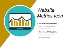 Website metrics icon ppt diagrams