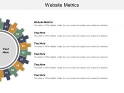 Website metrics ppt powerpoint presentation ideas visual aids cpb