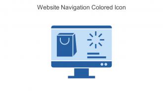 Website Navigation Colored Icon In Powerpoint Pptx Png And Editable Eps Format