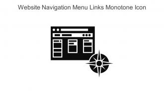 Website Navigation Menu Links Monotone Icon In Powerpoint Pptx Png And Editable Eps Format