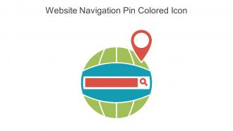 Website Navigation Pin Colored Icon In Powerpoint Pptx Png And Editable Eps Format