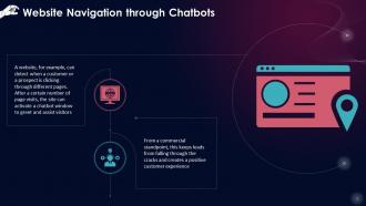 Website Navigation Via Artificial Intelligence Chatbots Training Ppt