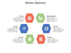 Website objectives ppt powerpoint presentation inspiration infographics cpb