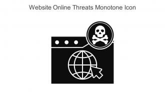 Website Online Threats Monotone Icon In Powerpoint Pptx Png And Editable Eps Format