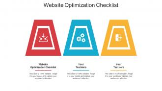 Website optimization checklist ppt powerpoint presentation file aids cpb
