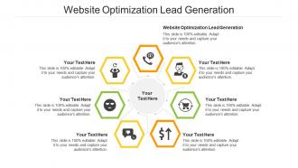 Website optimization lead generation ppt powerpoint presentation infographics deck cpb