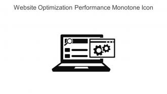 Website Optimization Performance Monotone Icon In Powerpoint Pptx Png And Editable Eps Format