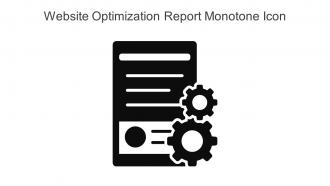 Website Optimization Report Monotone Icon In Powerpoint Pptx Png And Editable Eps Format