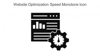 Website Optimization Speed Monotone Icon In Powerpoint Pptx Png And Editable Eps Format