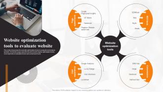 Website Optimization Tools To Evaluate Website Local Marketing Strategies To Increase Sales MKT SS
