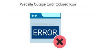 Website Outage Error Colored Icon In Powerpoint Pptx Png And Editable Eps Format