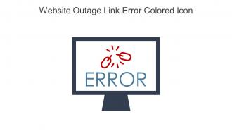 Website Outage Link Error Colored Icon In Powerpoint Pptx Png And Editable Eps Format