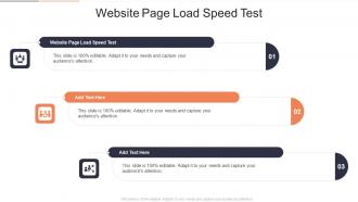 Website Page Load Speed Test In Powerpoint And Google Slides Cpb