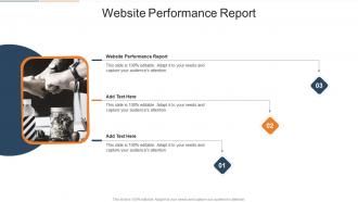 Website Performance Report In Powerpoint And Google Slides Cpb