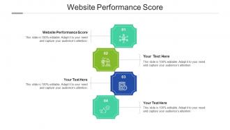 Website performance score ppt powerpoint presentation slides maker cpb