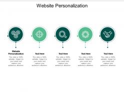 Website personalization ppt powerpoint presentation summary background cpb