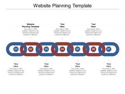 Website planning template ppt powerpoint presentation icon example cpb