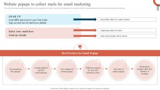 Website Popups To Collect Mails For Email Marketing Promoting Ecommerce Products