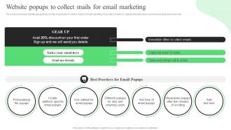 Website Popups To Collect Mails For Email Marketing Strategic Guide For Ecommerce