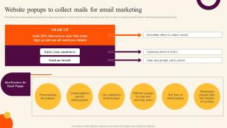 Website Popups To Collect Mails Sales Improvement Strategies For B2c And B2b Ecommerce