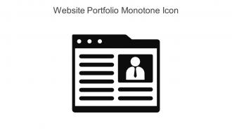 Website Portfolio Monotone Icon In Powerpoint Pptx Png And Editable Eps Format