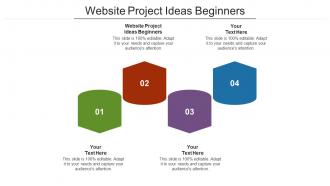 Website project ideas beginners ppt powerpoint presentation outline graphic tips cpb
