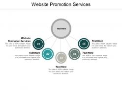 Website promotion services ppt powerpoint presentation infographics diagrams cpb