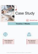 Website Proposal Case Study One Pager Sample Example Document