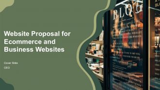 Website Proposal For Ecommerce And Business Websites PPT Summary AT