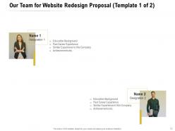 Website Redesign Proposal Powerpoint Presentation Slides