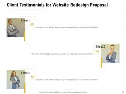Website Redesign Proposal Powerpoint Presentation Slides