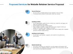 Website Retainer Service Proposal Powerpoint Presentation Slides