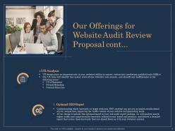 Website review proposal powerpoint presentation slides
