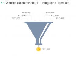 Website sales funnel ppt infographic template