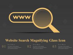 Website Search Magnifying Glass Icon