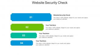 Website security check ppt powerpoint presentation summary cpb