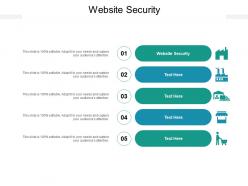 Website security ppt powerpoint presentation slides format ideas cpb